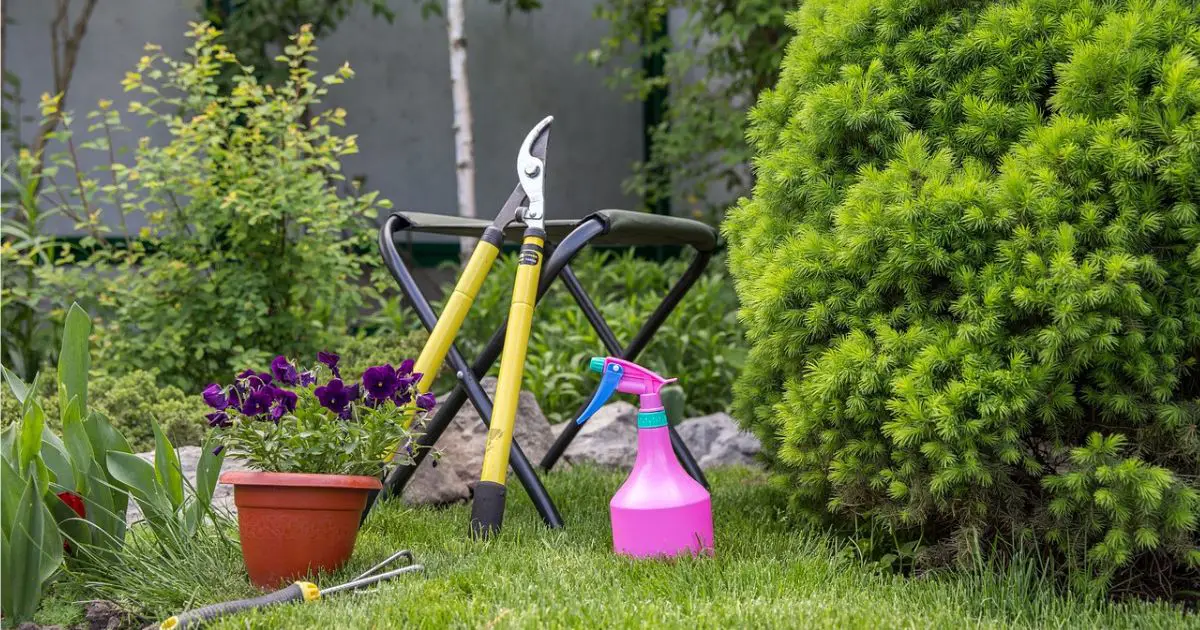 sharpen garden tools